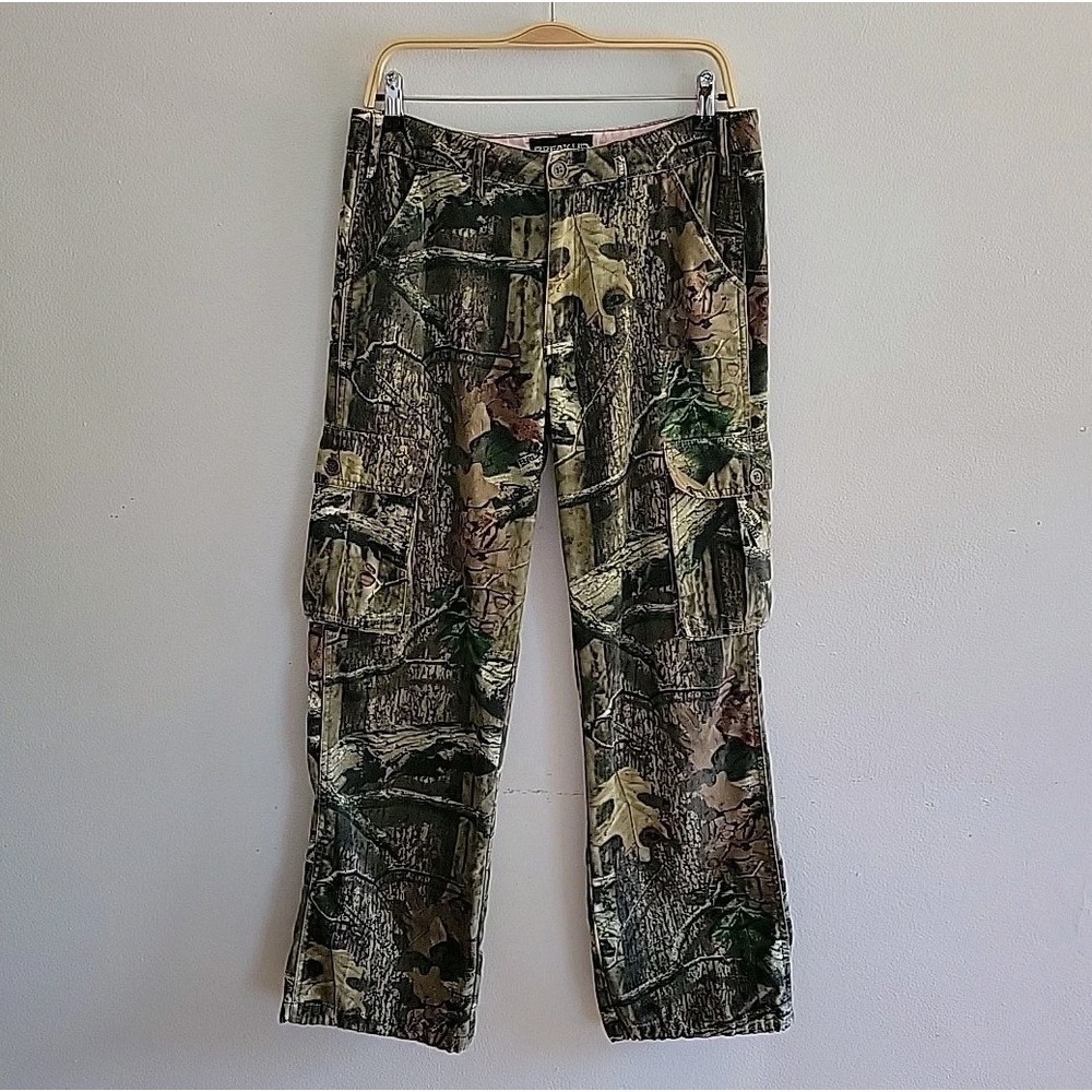 Mossy‎ Oak Break Up Infinity Camo Cargo Pants Womens Casual Grunge Streetwear